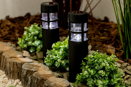 Lampa Solarna Ogrodowa LED Wbijana Słupek 6500K 40cm IP44