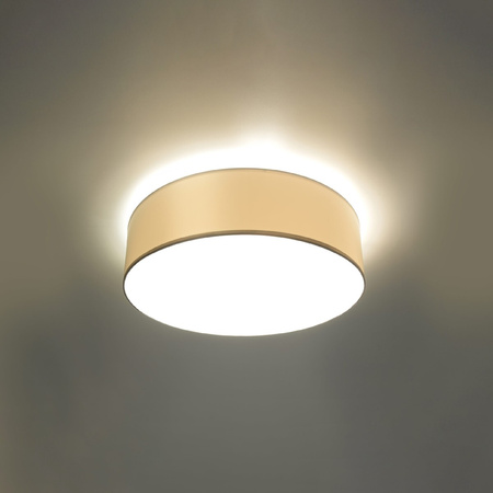Lampa Sufitowa Plafon 2x E27 Okrągła Biała Minimalistyczna Arena Sollux