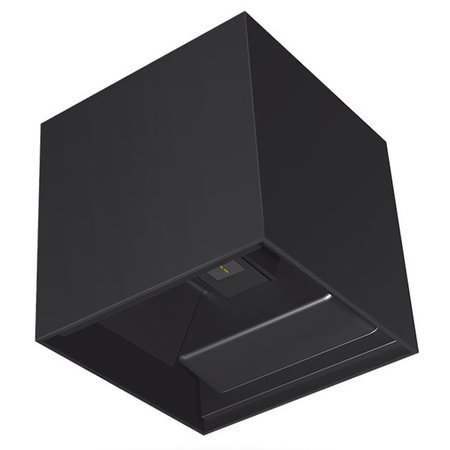 Kinkiet Ogrodowy Lampa Elewacyjna Zewnętrzna LED 6W 580lm 2700k Ciepła Czarna ERIC Videx