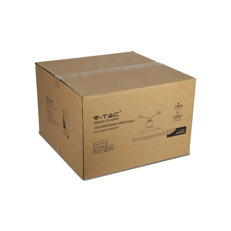 Lampa Oprawa Uliczna LED 100W 4000K CLASS II + III-M Type SAMSUNG CHIP VT-115ST V-TAC