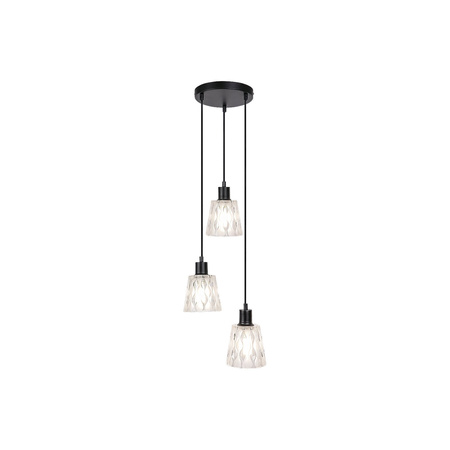 Lampa Wisząca Sufitowa 3x E27 Czarny Klasyczny Jarina Rabalux