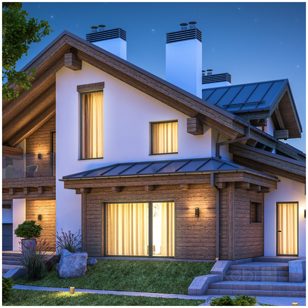 Lampa Ogrodowa Kinkiet Elewacyjny Zewnętrzny 2x GU10 IP44 Czarna Quazar Kobi