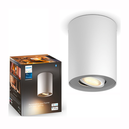 Oprawa Sufitowa Natynkowa LED Spot Pillar Biały 5W CCT PHILIPS HUE Bluetooth Zigbee 