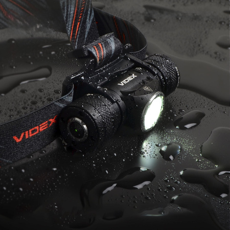 Latarka Czołowa Akumulatorowa LED 10W 1200lm 6 Trybów Pracy SOS USB-C Wodoszczelna IP68 Videx