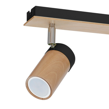 Lampa Sufitowa BARON Czarna 2xGU10 Milagro