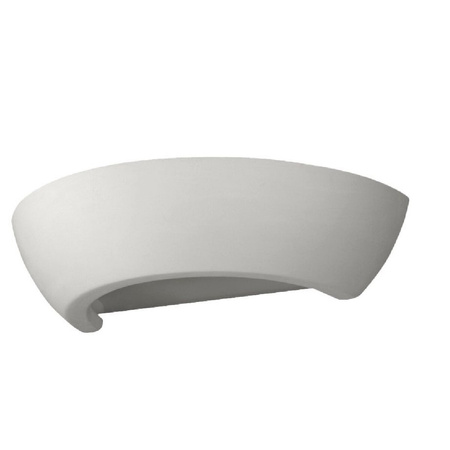 Lampa Ścienna Kinkiet Góra Dół E27 Półokrągła Biała Nowoczesna Oskar Sollux