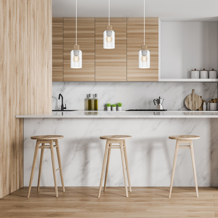 Lampa Wisząca Sufitowa MADERA 3xE27 Listwa Milagro