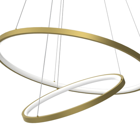 Lampa Wisząca Sufitowa ROTONDA Złota 51W LED Milagro