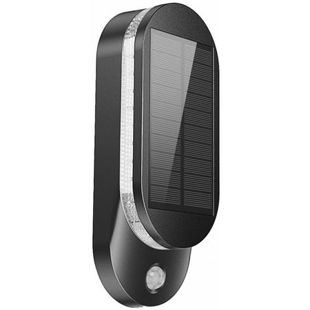 Lampa LED Solarna Ogrodowa Oprawa Elewacyjna Czujnik Ruchu i Zmierzchu 4000K IP65