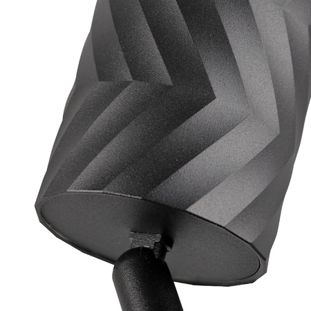 Oprawa Ścienno-Sufitowa Reflektor Punktowy 2x GU10 Czarna Złota ARRAS Sanico Goldlux