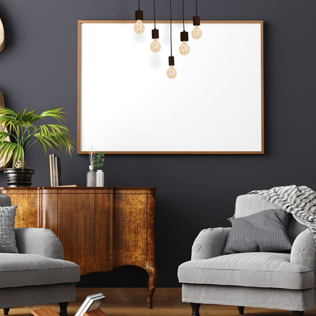 Lampa wisząca JACK 5xE27 Orzech Minimalistyczny Wygląd Drewniana Oprawa MLP4361 Milagro Drewno