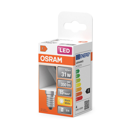 Żarówka LED P45 Kulka E14 4W = 31W 350lm 2700K Ciepła 300° Srebrna Retrofit Filament CLASSIC Osram
