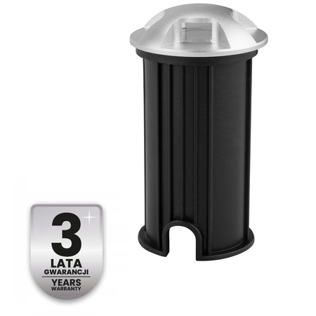 Oprawa Najazdowa Lampa Dogruntowa Schodowa LED IP44 Srebrna LUMILED