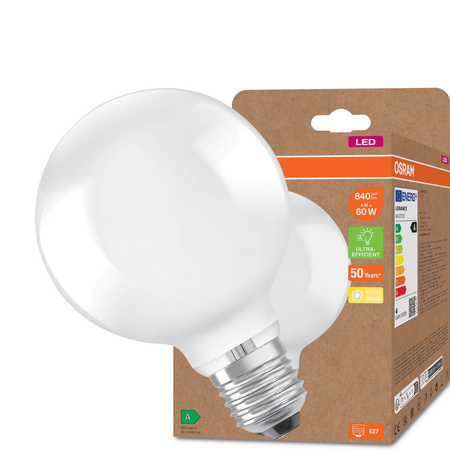 Żarówka LED E27 FR G95 4W = 60W 840lm 3000K Ciepła 360° Filament OSRAM ULTRA EFFICIENT