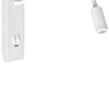 Lampka nocna ścienna BASE 8W + 2W Biała Elastyczna Milagro