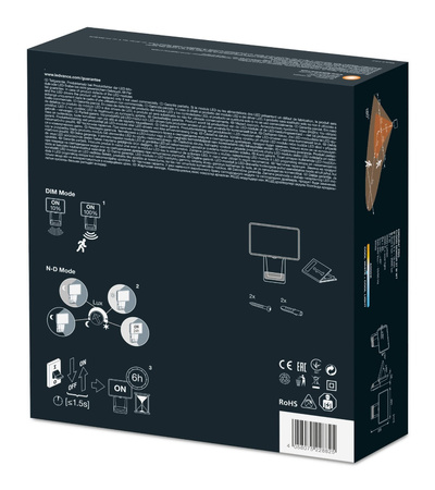 Naświetlacz LED Reflektor Zewnętrzny Lampa 27W 3000lm 4000K IP55 Biały Z Czujnikiem Ruchu i Zmierzchu Endura Ledvance