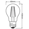 Żarówka LED E27 A60 7,5W = 75W 1055lm 4000K Neutralna 300° CRI90 Filament Ściemnialna LEDVANCE Superior