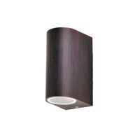 Lampa Ogrodowa Zewnętrzna Kinkiet Elewacyjny LED 2x GU10 IP44 Brązowy Nowoczesny Chile Rabalux