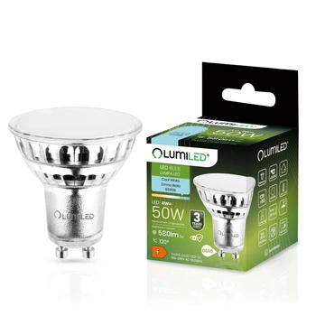 Żarówka LED GU10 Reflektor PAR16 6W = 50W 580lm 6500K Zimna 120° LUMILED