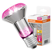 Żarówka LED do Roślin R63 Reflektor E27 7.5W = 15W 140lm Wspomagająca Wzrost Ciepła 100° STAR GROW Osram