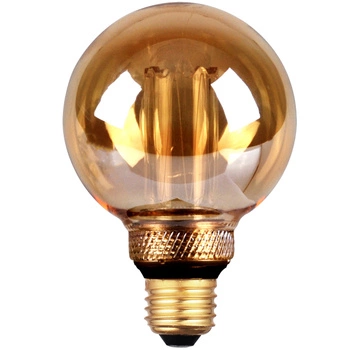 Żarówka Dekoracyjna LED E27 G80 4W 200lm 1800K Ciepła 320° DecoVintage Amber Pillar GOLDLUX (Polux)