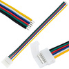Złączka do taśmy LED 6PIN RGB+CCT zatrzask 1-stronny z przewodem 12mm
