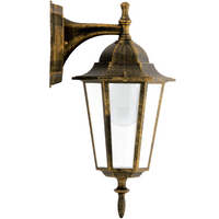 Kinkiet Ogrodowa Lampa Elewacyjna LIGURIA-LT dół 1xE27 Patyna - GOLDLUX (Polux)