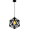 Lampa Wisząca Sufitowa GEOMETRYCZNA IL MIO DENMARK 1xE27 Czarna - GOLDLUX (Polux)