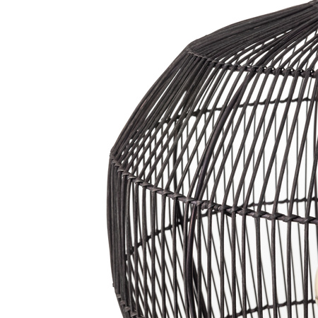 Lampa Sufitowa Wisząca E27 Czarna Skandynawska HAITI S 11166 Nowodvorski