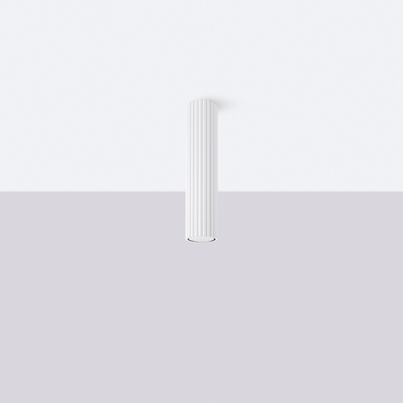 Lampa Sufitowa Oprawa Natynkowa Tuba Spot 1x GU10 Biała Karbon Deep Space SL.1532 Sollux