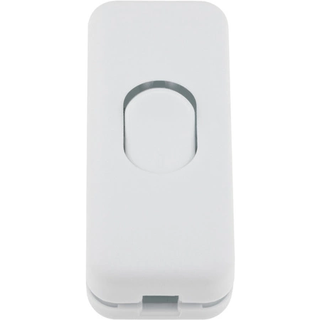 Włącznik przełącznik kołyskowy na przewód zatrzaskowy biały