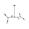 Lampa Sufitowa 6x E27 Czarna Nowoczesna TWIG 9138 Nowodvorski