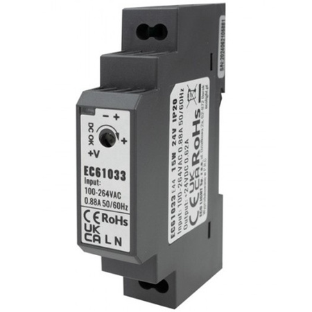 Zasilacz Na Szynę Led DIN Premium Line 15W 24V Ecolight