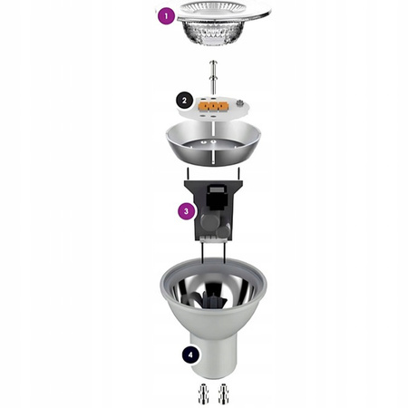 Żarówka LED PAR16 7W = 60W 575lm 4000K Neutralna CRI95 110° Srebrny IQ-LEDDIM Kanlux