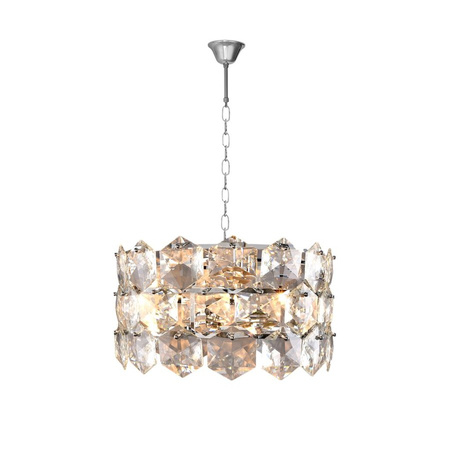 Lampa Sufitowa Żyrandol AUSTIN Chrom 6xE14 Milagro