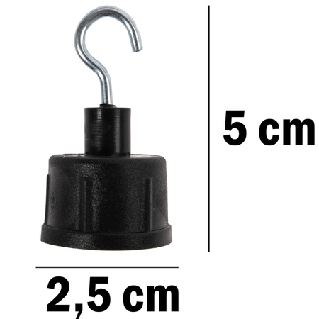 Metalowy HAK uchwyt zaczep końcówka do girlandy mimosa