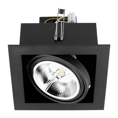 Oprawa Podtynkowa Halogenowa Ruchoma GU10 ES111 Kwadratowa Czarna
