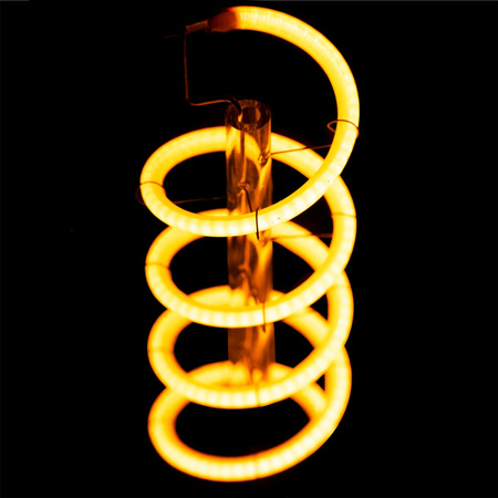 Zestaw 3x Żarówka Dekoracyjna Kulista LED E27 G95 6W = 50W 420lm 2200K Ciepła 360° Filament LUMILED GLOBE Smokey