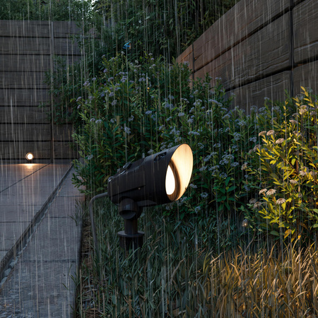 Reflektor Ogrodowy Wbijany Lampa Zewnętrzna LED 4.6W 350lm 2700K Ciepła IP44 Czarna z Przewodem 1.5m Cylr Philips