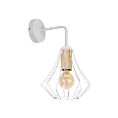 Lampa Ścienna Kinkiet WILL Biała 1xE27 Milagro