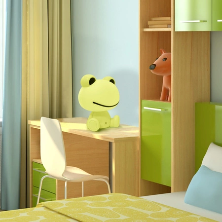 Lampka Stołowa Dekoracyjna 2.5W 59lm Zielony Ściemnialna Żabka Sanico Goldlux