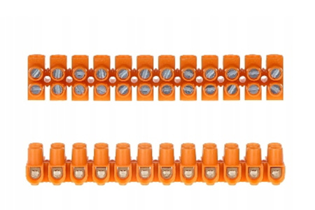 Złączka zaciskowa 12-TOROWA 2.5 mm Gwintowana LISTWA INSTALACYJNA Pawbol