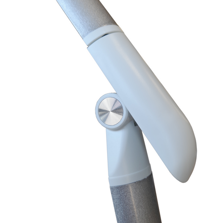 Lampka Biurkowa LED Stołowa 7W 400lm 4000K Neutralna 120° Biała Srebrna Ściemnialna Madera Sanico Goldlux