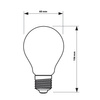 Żarówka LED E27 A60 7W = 60W 806lm 2700K ciepła FILAMENT PHILIPS