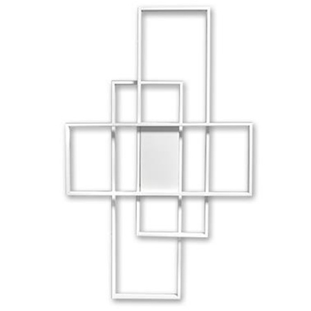 Lampa sufitowa geometryczna PLAFON LED żyrandol 130W 3000K-6500K biały + pilot