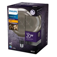 Żarówka LED Globe E27 G200 6.5W = 20W 200lm 1800K Ciepła Filament Dymiona PHILIPS Ściemnialna