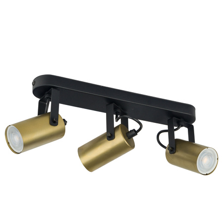 Lampa Sufitowa REDO BLACK/GOLD Spot Reflektor Czarno-Złota Nowoczesna 3xGU10 2799 TK Lighting