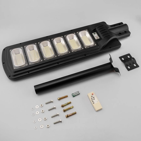 Lampa Solarna LED Mocna 2000W 6500K Latarnia Ogrodowa Uliczna IP66 + Pilot