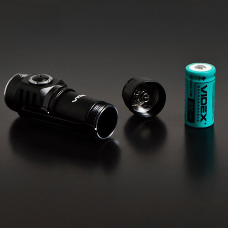 Latarka Ręczna Akumulatorowa LED 10W 600lm 4 Tryby Pracy USB-C Wodoszczelna IP68 Videx