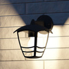 Kinkiet Ogrodowy Lampa Elewacyjna Zewnętrzna LATARNIA E27 IP44 Czarna Creek Philips